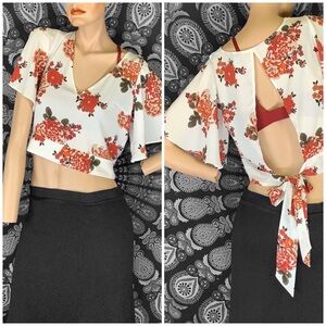 floral crop top